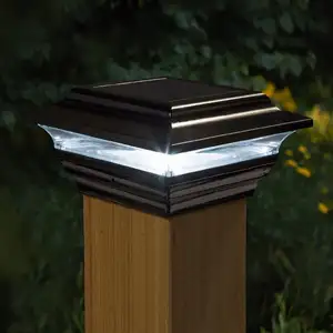 Lampu pilar led tenaga surya lampu pos gerbang harga rendah pabrikan lampu jalan lampu jalan untuk taman