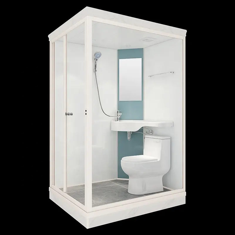 ตู้อาบน้ำราคาถูก,พอดห้องน้ำแบบสำเร็จรูปดีไซน์อาคารแบบพกพาหรูหราหน้าต่างกระจกพร้อมห้องน้ำ