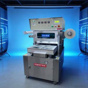 Máquina Selladora Semiautomática de Gas para Alimentos, Envasadora de Bandejas MAP para Carne Fresca, Platos Preparados, Frutas, SUS304 - Product Image 3