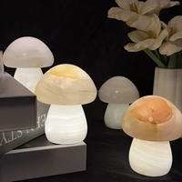 Lampe de table LED tactile en marbre en forme de champignon pour chambre à coucher, idéale pour la maison et le bureau