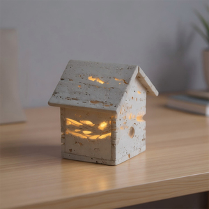 <b>Touch</b> Control Natural Stone <b>Table</b> <b>Lamp</b> Portable USB Rechargeable Bedside <b>Lamp</b> with Warm Ambient Light for Bedroom Living Room - Product Image 2