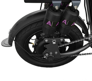 Ruihe D6 14-inch Foldable <b>Fat</b> Tire Electric Road Bike 48V Electric Assisted Steel <b>Frame</b> for Children Disc Brake Braking System - Product Image 6
