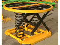 Plateforme élévatrice hydraulique à ressort galvanisé, niveleur de palettes, haute durabilité, hauteur de levage de 245 mm, fonctionnement manuel