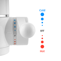 Nouveau design chauffe-robinet d'eau électrique économie d'eau sans réservoir eau chaude instantanée pour salle de bain usage domestique boîtier en plastique