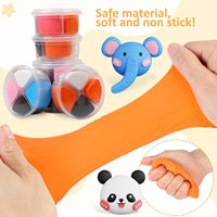Arcilla seca al aire personalizada al por mayor para niños, Kit de arcilla de modelado, modelo seguro no tóxico arcilla mágica, arte DIY y manualidades juguete para regalo
