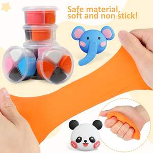 Argile séchée à l'air libre pour enfants, kit d'argile à <span class=keywords><strong>modeler</strong></span>, argile magique modèle sûre et non toxique, cadeau de bricolage. - Product Image 4