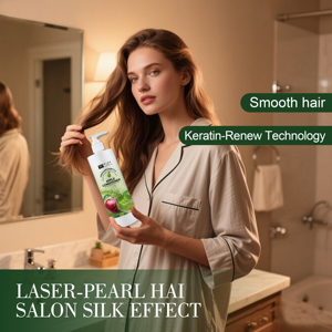 Après-shampoing à l'extrait de pomme 500ml, nourrissant en profondeur, bio, à base de plantes, pour cheveux brillants, qualité salon, prix usine - Product Image 3