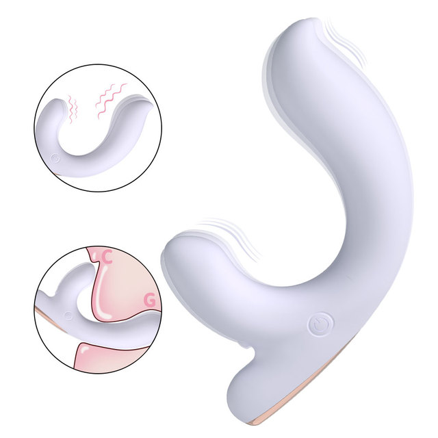S-hande Factory OEM Wholesale Handheld Dual End 9 Frequency Dual-Motor Vibrating Clitoris G Spot Vibrator Rabbit Vibrator