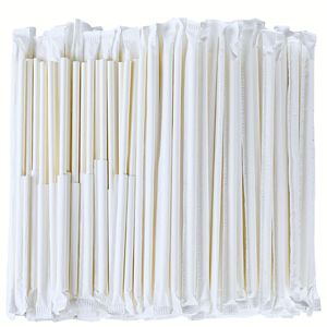 Pajitas de papel biodegradables de grado alimenticio Recubrimiento resistente al agua Utensilios desechables para beber a rayas para fiestas/eventos de viaje - Product Image 4