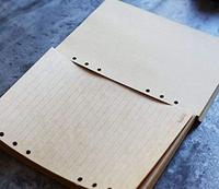 Handgefertigtes Vintage A5 Leder-Reisetagebuch Organizer 6-Ring-Ordner mit Tasche Loseblatt-Bindung Notizbücher