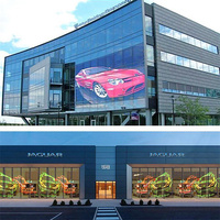 Écran LED mural vidéo transparent couleur HD VIOS pour extérieur/intérieur, haute transparence, SDK, luminosité 5000 cd, garantie 3 ans