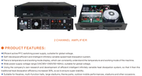 Amplificateur de basse en gros, classe D, 1000 W, 2 canaux, amplificateur de puissance numérique de haute qualité M210 pour caisson de basses