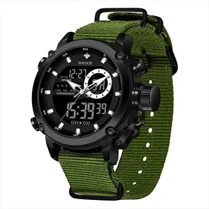 nylon strap luxury watches men sport quartz waterproof watch for man jam tangan