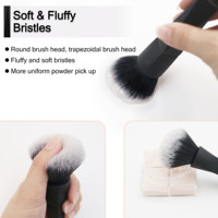 Pinceaux de maquillage synthétiques interchangeables 3 en 1 avec têtes magnétiques, ensemble de pinceaux portables personnalisables avec boîte