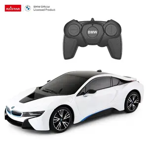 Rastar Mobil mainan Rc, mobil mainan Model Rc hobi kendaraan skala 1:18 Baterai R/C 1/18 BMW I8 plastik