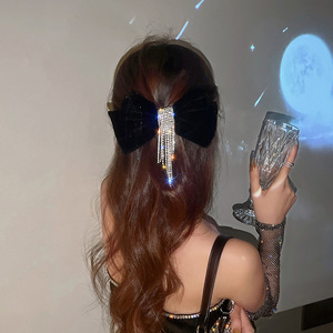 Horquilla con lazo grande <span class=keywords><strong>para</strong></span> mujer, accesorios, horquilla con borla, pinzas <span class=keywords><strong>para</strong></span> el <span class=keywords><strong>pelo</strong></span> - Product Image 4