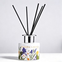 Ensemble de diffuseurs de parfum artisanaux sans plomb et sans alcool Sunshine Garden |   Diffuseur de parfum en verre floral avec bâtonnets |   Parfum de 3 mois