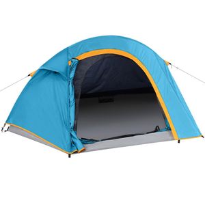 Tente de camping Oxford pour 1-2 personnes, une chambre, installation facile, portable, double couche, imperméable, respirante, quatre saisons - Product Image 2