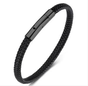 Bracelet en cuir fait main pour hommes bracelets en cuir tressé pour hommes - Product Image 3