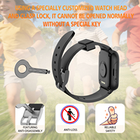 Smartwatch Quadrato 4G SOS per Anziani con GPS+BDS+GLONASS+WiFi NFC ESIM, Impermeabile IP67, Rilevamento Cadute, Monitoraggio Salute