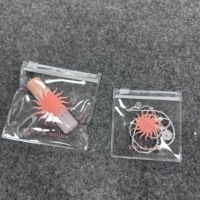 Sacs mini-zippés transparents en PVC multi-usages, finition givrée, pour présentation de bijoux, étanches, en polyéthylène, petits sacs refermables