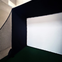 Filet de simulation de golf portable pour extérieur avec cadre, filet de but pour balles de golf