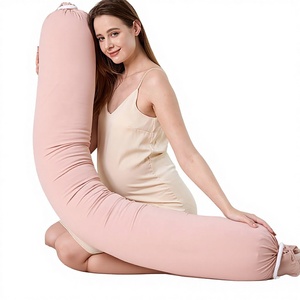 Oreiller pour femmes enceintes <span class=keywords><strong>avec</strong></span> <span class=keywords><strong>micro</strong></span>-particules EPS, boucle en silicone réglable, soutien du ventre et de la taille pour dormir sur le côté - Product Image 1