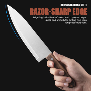 2 pezzi Set Cuchillos coltelli professionali per <span class=keywords><strong>Chef</strong></span> 8 pollici coltello da <span class=keywords><strong>Chef</strong></span> intaglio per frutta e verdura cucina per affettare coltelli - Product Image 4