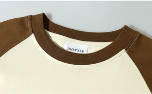 <span class=keywords><strong>T</strong></span>-Shirt a Maniche Lunghe da Uomo in 100% Cotone 250GSM, Collo Rotondo, Polsini a Costine, Design Color Block, Logo Personalizzato per Vendita all'Ingrosso - Product Image 3