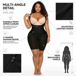 Faja Modellante Post-Parto e Post-Operatoria Colombiana, Senza Cuciture, con Controllo <span class=keywords><strong>Pancia</strong></span> e Gambe, Effetto Snellente - Product Image 4