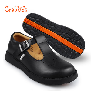 Crabkids toptan 27-42 metre siyah havalandırma T düğmeleri ile kızlar için uygun seyahat okul ayakkabısı - Product Image 1