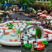 Piscine gonflable commerciale en PVC épais pour enfants, idéale pour les fêtes aquatiques estivales en extérieur, légère, garantie 3 ans, divertissement