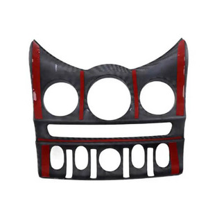 Garniture intérieure style fibre de carbone pour Mini Cooper F55 F56 F57 JCW, accessoires de voiture, couvercle de console AC <span class=keywords><strong>CD</strong></span>, décoration ABS, neuf, brillant - Product Image 5