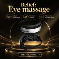 Masseur oculaire avec musique et batterie intégrée pour hydrater et réchauffer les yeux secs et fatigués