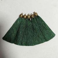 Offres Spéciales de haute qualité fait à la main 8cm glands en soie avec anneau 100% glands en soie pour la fabrication de bijoux