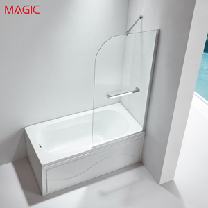 Paroi de douche coulissante de conception nordique européenne, écran de séparation pour <span class=keywords><strong>baignoire</strong></span>, cadre étroit en alliage d'aluminium, blocage de l'eau - Product Image 2