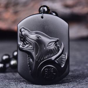 Colgante de Obsidiana Cristalina Tallado a Mano con Forma de Zorro, Amuleto de la Suerte con Cadena, Collar para Mujer y Hombre, Joyería de Moda para Amantes - Product Image 6