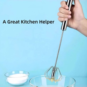 <span class=keywords><strong>Fouet</strong></span> à œufs en acier inoxydable pour la <span class=keywords><strong>cuisine</strong></span>, mélangeur manuel portable en métal, batteur écologique, outil pour remuer les œufs - Product Image 5