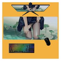 Tapis de souris de jeu étendu OEM, grand tapis de bureau, surface lisse de précision, caoutchouc antidérapant, configuration de jeu professionnelle en stock JinLi