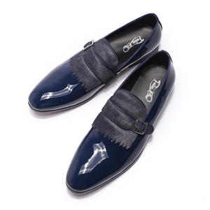 <span class=keywords><strong>Scarpe</strong></span> Formali Autunnali da Uomo di Alta Qualità, Personalizzate, in Pelle Verniciata Lucida, Antiodore, con Fibbia Monk Strap, Colore <span class=keywords><strong>Nero</strong></span> - Product Image 4