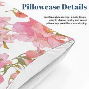 Ensemble de housse de couette souple 3 pièces personnalisé sur demande personnage dessin animé Floral Vintage rayé literie décor à la maison pour tissé - Product Image 4