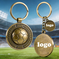 Porte-clés en métal émaillé personnalisé par le fabricant, porte-clés de football, souvenir, porte-clés en métal 3D avec logo personnalisé