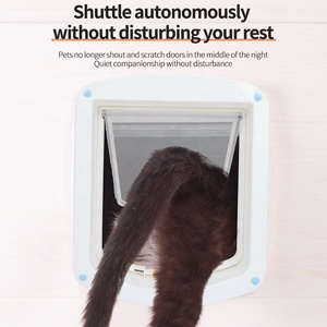 Vente en gros d'usine, <span class=keywords><strong>porte</strong></span> <span class=keywords><strong>pour</strong></span> animaux de compagnie en plastique réglable avec logo personnalisé, <span class=keywords><strong>porte</strong></span> <span class=keywords><strong>coulissante</strong></span> intérieure, trappe <span class=keywords><strong>pour</strong></span> chat - Product Image 6