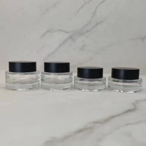 Dày dưới 30ml 50ml lớn Miệng thủy tinh mỹ phẩm chai Mặt Kem lọ có nắp đậy - Product Image 1