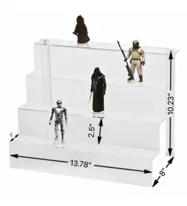 3 Stappen Heldere Acryl Risers Display Stand