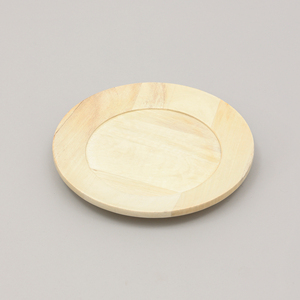 Assiette de présentation en bois naturel de 13 pouces, ronde, pour la décoration de table - Product Image 1