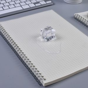 A6 B5 A5 80 sheers แบบเกาหลีปก PP แบบเรียบง่ายนักเรียนสแควร์สมุดคอยล์แบบกำหนดเอง - Product Image 1