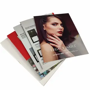 Book Printing Services Cheap Quality Wholesale Color Design Offset Saddle Stitch Bind Booklet Book Brochure Custom Catalogue Catalog Print Service