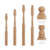 Tiang <span class=keywords><strong>Oak</strong></span> Newel Tangga Murah - Product Image 5