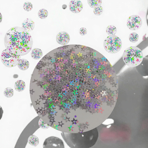 Babysbreath 7mm Durable Holographique PET Creux Étoile Paillettes Paillettes Lâche Paillettes pour Nail Art Manucure Articles De Fête - Product Image 1